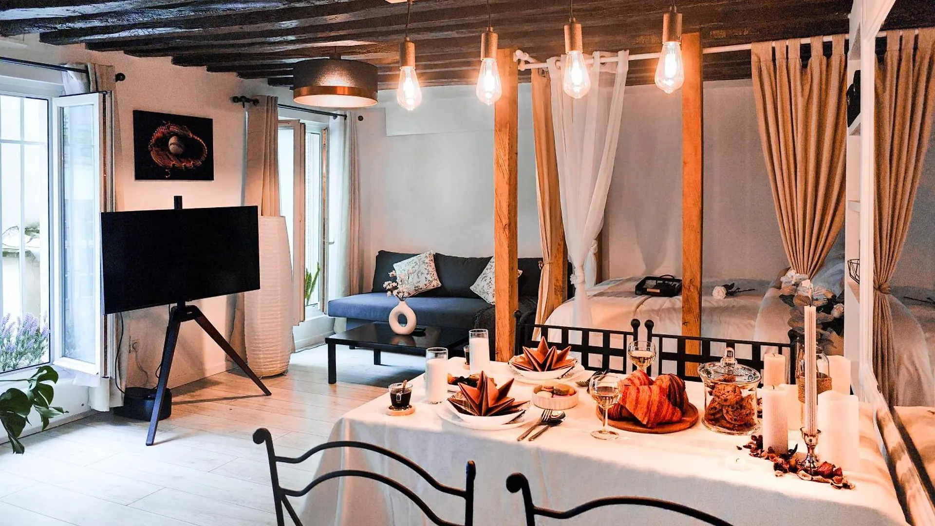 Rustic Charm&dreamhome 40m2 In The Heart Of Paris, Near Pompidou And Notre-dame, Subway 4,8,9 Honeymoon Favourite Apartment Paris