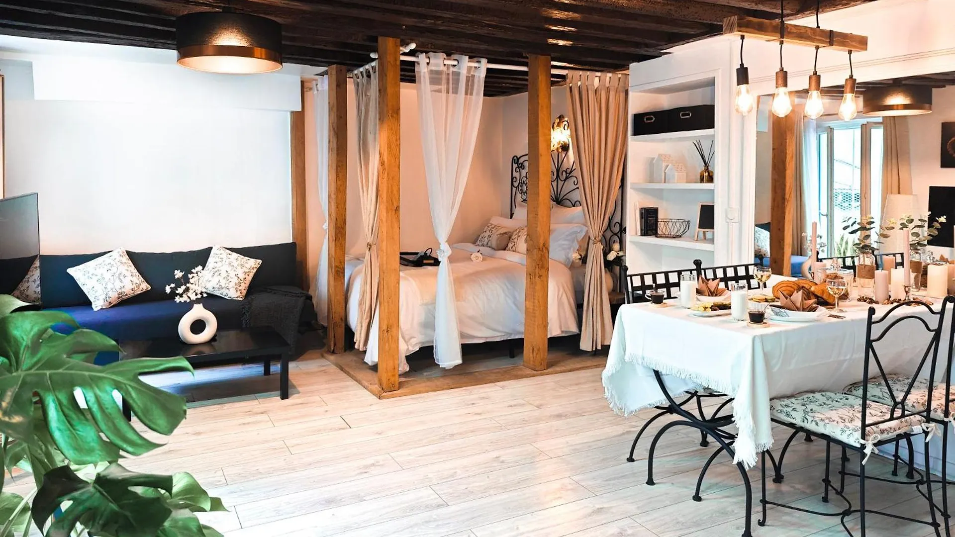 Rustic Charm&dreamhome 40m2 In The Heart Of Paris, Near Pompidou And Notre-dame, Subway 4,8,9 Honeymoon Favourite