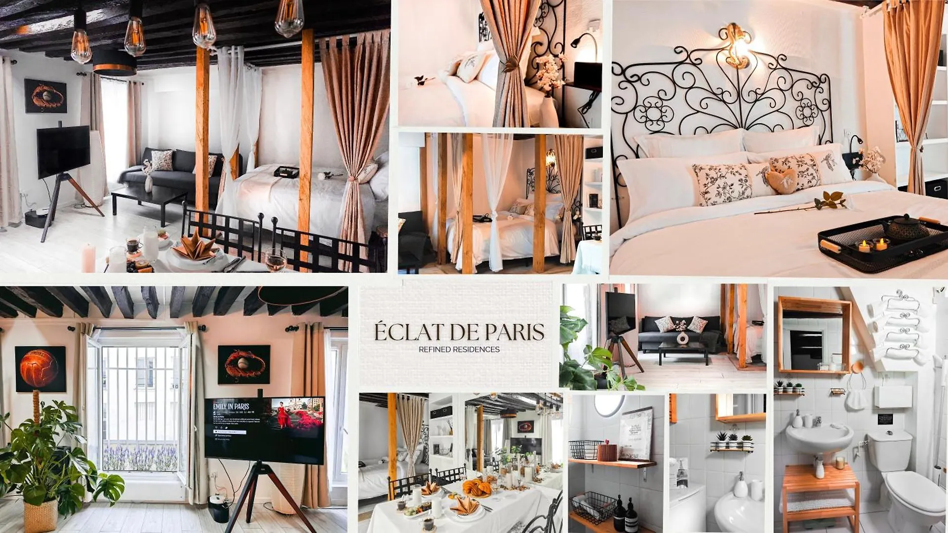 アパート Rustic Charm&dreamhome 40m2 In The Heart Of Paris, Near Pompidou And Notre-dame, Subway 4,8,9 Honeymoon Favourite