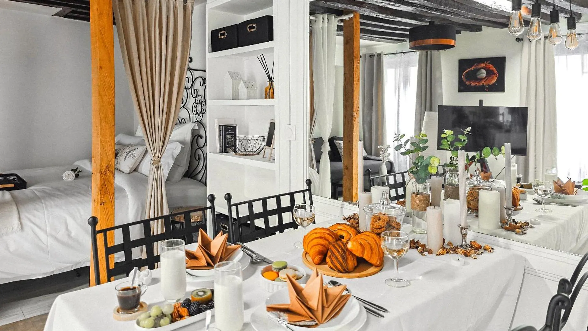 Rustic Charm&dreamhome 40m2 In The Heart Of Paris, Near Pompidou And Notre-dame, Subway 4,8,9 Honeymoon Favourite